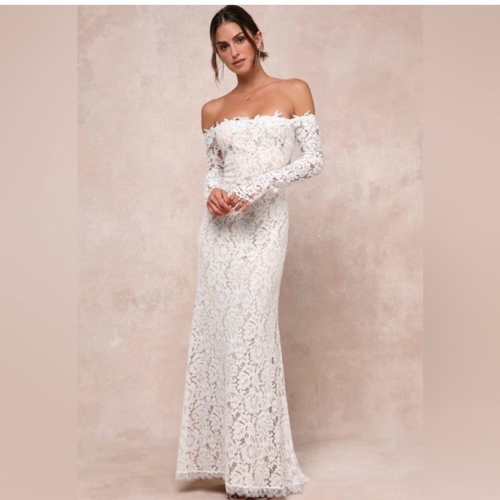 Elegant Off-Shoulder Lace Dress